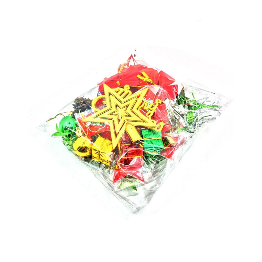 Skinny Christmas Tree - Mini Small Little Tabletop Prelit Christmas Tree 11.8 Inch Decorated with Ornaments 35 Multi-Colored Lights Artificial Green Tree