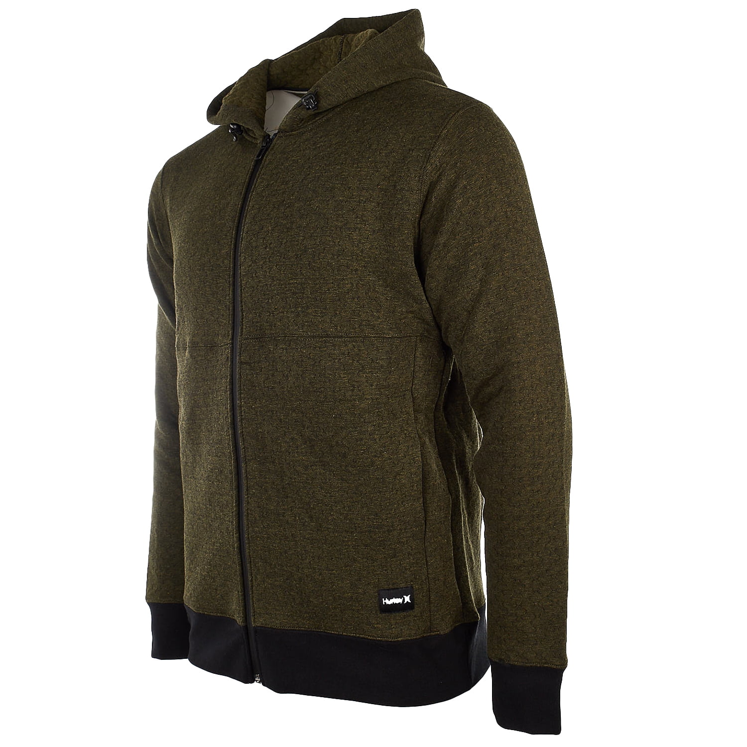 Hollowknit Canvas Hurley Xl Fleece Mens Hoodie Zip Full Olive Ta6dqw