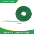 thumbnail image 2 of Uxcell 0.55" x 33ft Correas de Gancho y Bucle Rollos Tiras Adhesivas de Doble Cara Verde, 2 of 6