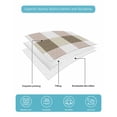 thumbnail image 5 of Quilts Twin Size Bedding Set, Brown Plaid Lightweight Quilted Comforter, Spring Summer Farmhouse Buffalo Checkered Soft Reversible Bedspread Coverlet with Pillow Covers for All Season, 68" x 86", 5 of 7