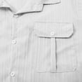 thumbnail image 5 of ZZHZGZ 4Th of July Mens White Dress Shirt Slim fit Men Fashion Casual Top Shirt Comfortable Solid Color Button Shirt Top Short Sleeve Tops 4Th of July Mens Shirt L, 5 of 6