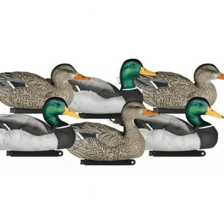 Dakota Decoys X-treme Packable Mallard Duck Decoys Painted Heads 6PK