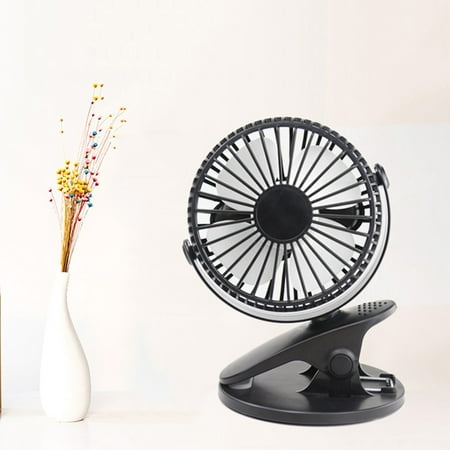 

Vikudaty 360° Portable Camping Fan Rechargeable USB Clip On Mini Desk Fan Pram Cot Car