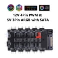 thumbnail image 4 of 1 Hub Splitter 2 en Ventilador de refrigeración 5V 3PIN ARGB SATA Power Multi 10 Way para Case PC, 4 of 9