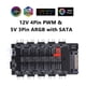 thumbnail image 5 of Ventilador de refrigeración 2 en 1 Hub 5V 3PIN ARGB SATA Power Multi Splitter 10 Way para PC Case, 5 of 9