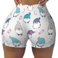 thumbnail image 2 of Salouo cute winter Gnome Print Women's Athletic Shorts,Booty Shorts Biker Shorts High Waisted Elastic Workout Shorts for Yoga Gym Running Sports-Large, 2 of 8