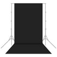 thumbnail image 1 of Mistaha 1.6x6m/5x20ft Photography Studio Non-woven Backdrop Background Screen Solid Color Black, 1 of 6
