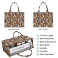 thumbnail image 2 of Large Capacity Tote Bag,Brown Skull Marigold Pattern Handbag Fashion Luxury Tote Bag,15.7"x13"x 5.1" Inches,Laptop Compatible, 2 of 6