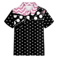 thumbnail image 4 of Gunia Boys Polo Shirt Short Sleeve With Polka Print Casual Top Kids Comfortable Dailywear Stylish Golf Hawaiian Shirts For Boys 3-14 Years, 4 of 4