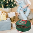 thumbnail image 2 of BERTDOMD 4-Pack Christmas Wreath Storage Bags, Premium Round Plastic Xmas Storage Organizer Bags, 2 of 6