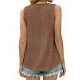 thumbnail image 3 of MOYIKO Tank Tops for Women Eyelet V Neck Trendy Sleeveless Tops Dressy Casual Flowy Summer Shirts Loose Fit, 3 of 7