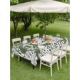 thumbnail image 3 of Outdoor Tablecloth with Umbrella Hole & Zipper, Dark Sage Green Starfish Coastal Rectangle Tablecloth 60x84 Inch, Ocean Nautical Beach Coral Shell Patio Table Cover Waterproof Table Cloth for Picnic, 3 of 7