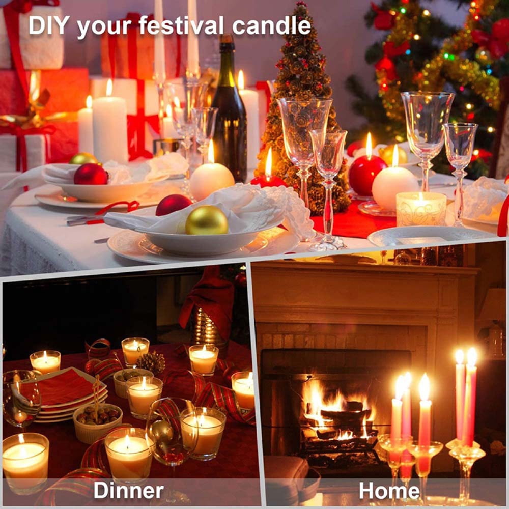 Scented Candles Making Kit,DIY Starter Candle Making Kit, Including Soy Wax, Candle Wick, Stirring Spoon, Candle Jar,for Wedding Party Christmas Thanksgiving