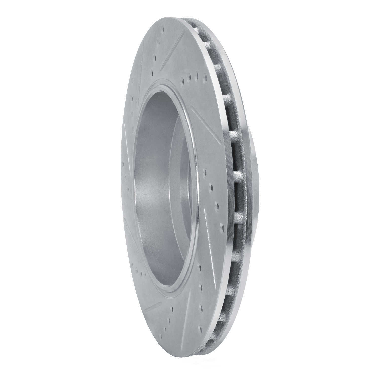 Dynamic Friction Company 631-79003R DFC Brake Rotor - Drilled And Slotted - Silver