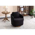 thumbnail image 6 of Living Room Rotating Chair | 360-Degree Spin for Decorating | Boucle Fabric and Eucalyptus Base | Comfortable Seating for All, 6 of 6