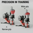 thumbnail image 3 of Syedee Seated Row Machine, Plate Loaded Lat and Back Workout Equipment with Adjustable Positions and Rotating Handles, 3 of 8