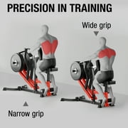 Syedee Seated Row Machine, Plate Loaded Lat and Back Workout Equipment with Adjustable Positions and Rotating Handles