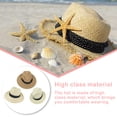 thumbnail image 4 of Qarigey Sombrero para el sol, sombrero de bombín, accesorio de ropa de protección solar, gorras de Camping, sombrero de paja para niños y Sombreros Café oscuro, 4 of 6
