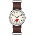 thumbnail image 2 of Timex Tribute Collegiate Weekender 40mm Correa de Piel de Cuarzo para Hombre, Marrón, Relo Timex Timex Tribute, 2 of 2