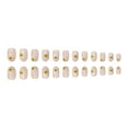 thumbnail image 4 of Medium Press on Nails Short Almond Fake Nails Floral Nude Pink Acrylic False Nails with Smiling Daisy Design Spring Glue on Nails for Women 24 Pcs Style 9 0.04 Fl Oz (Pack of 24), 4 of 4