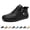 Black, variant on 2026 Women's Handmade Leather Orthopedic Comfy Shoes,Outdoor Casual Ankle Boots