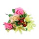 thumbnail image 4 of Ramo de peonías artificiales de lirio, simulación de flores falsas, arreglo floral para el hogar, ramo para cumpleaños, boda, decoración ritual, 4 of 12