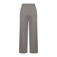 thumbnail image 7 of QATAINLAV Women's Plus Size Yoga Pants with Pockets Elastic Waist Solid Casual Split Hem Sweatpants Loose Workout Leggings Dark Gray XXXXL, 7 of 7