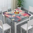 thumbnail image 2 of Modern Tablecloth with Artistic Tie Dye and Psychedelic Rainbow Gradient Patterns, Colorful Abstract Pop Art Style, Chic and Stylish Table Cover, 2 of 4