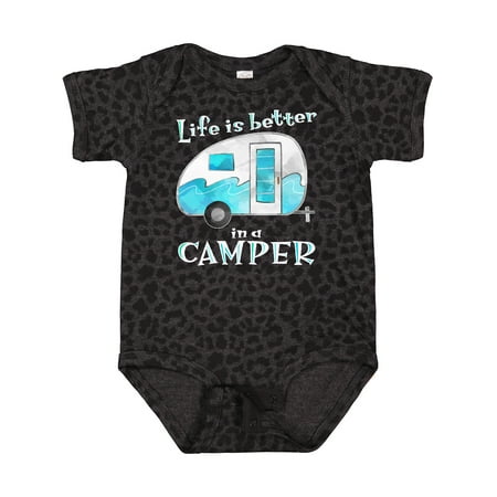 

Inktastic Life is Better in a Camper Blue Gift Baby Boy or Baby Girl Bodysuit