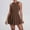 Brown, variant on Womens Tennis Dress with Shorts Zipper Slim Fit Athletic Dresses Skirt with Bulit-in Short