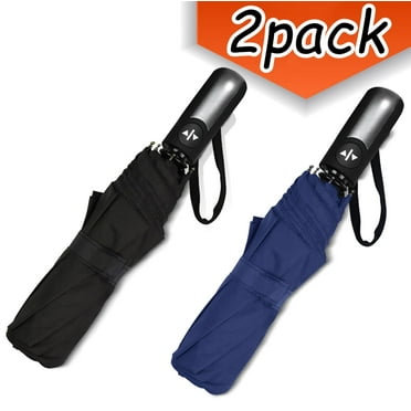 Windproof Travel Umbrella Compact Light Automatic Strong and Portable Wind Resistant, Small Folding Backpack Umbrella for Rain for Men and Women
