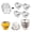 4.7×4.2×3.2 Inches, variant on 3Pcs Collapsible Tableware Set, Portable Foldable Bowl Plate Cup Mess Kit, Food-Grade PP Clear Cartoon Print Dishes for Picnic Camping Travel Family Lunch