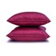 thumbnail image 4 of Fundas de almohada lisas HomeCentric en color magenta (paquete de 2), 65 x 65 cm (26 x 26 pulgadas), fundas de almohada europeas, fundas de almohada decorativas de seda artística lisas y lisas,, 4 of 5