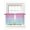 Pink, variant on Pink Blue Ombre Striped Tier Curtains 24 Inch Length,Sheer Curtains for Bedroom Living Room Vintage Stripes Farmhouse Line Short Kitchen Curtains Drapes for Small Half Window 27.5"x24" 2 Panels
