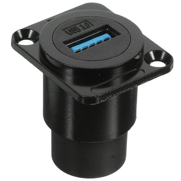 Adaptador de acoplador de mamparo USB hembra de montaje en panel de carcasa de conector USB 3.0