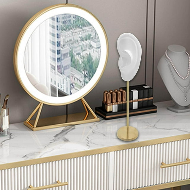 Earring Display Stand Human Ear Model Stud jewelry Holder simulation Holder Showcase Jewelry Organizer Left Translucent