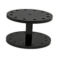 thumbnail image 4 of Soporte de acrílico para organizador de escritorio o estante, práctico, resistente, para almacenamiento y organización, estante de exhibición de mesa, Redondo negro, 4 of 8