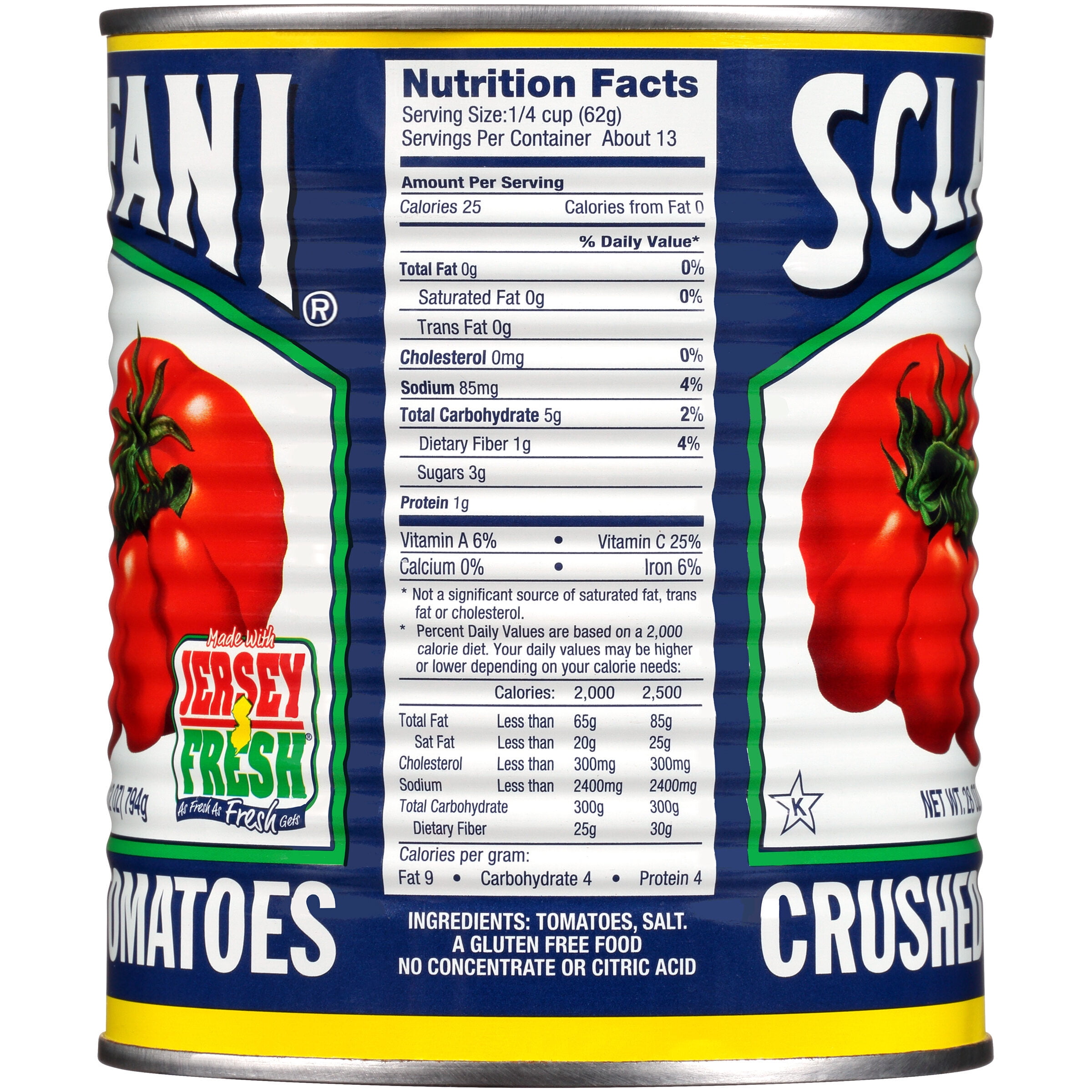 Sclafani® Crushed Tomatoes 28 oz. Can