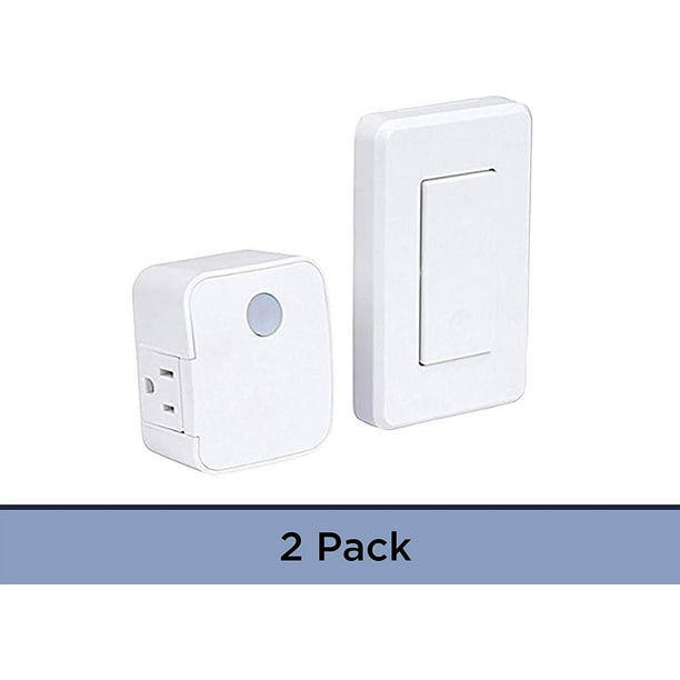 Westek Indoor Wireless Wall Outlet Switch With Remote Operation, Pack