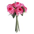 thumbnail image 4 of 7-head Artificial Rose Bouquet Simulation Floral Decor Home Office Table Centerpiece Fake Rose Bundle  Red, 4 of 7