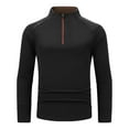 thumbnail image 2 of BLCHUNen Athletic Shirts for Men Casual 1/4 Zip Lightweight Stand Collar Pullover Long Sleeve Active Sports Workout Tops, 2 of 9