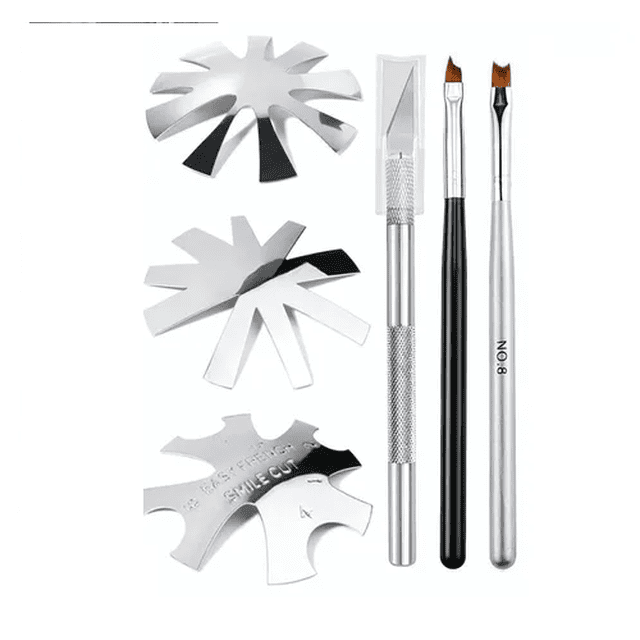 Kit Placa De Sellos Y Cepillo Decoración Corta Uñas 7 Pzs Malubero Malu1394