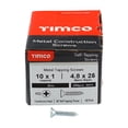 thumbnail image 3 of Timco - Self-Tapping Screws - PZ - Countersunk - Zinc (Size 10 x 1 - 200 Pieces), 3 of 3