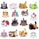 thumbnail image 1 of Lindo juguete de peluche de gato, donut de gato, juguete de peluche de gato kawaii, adecuado para regalo de niños, 25 cm, V, gato diablo, 1 of 1