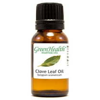 Clove Leaf Essential Oil - 1/2 fl oz (15 ml) Glass Bottle w/ Euro Dropper - 100% Pure Essential Oil by GreenHealth