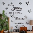 thumbnail image 6 of 1Pc Wall Decor Sticker Vinyl Wall Art Decal Removable Wall Stickers Quotes Family Wall Art Letters Wall Decal Word Lettering Wall Sticker for Living Room Bedroom Dining Room Kitchen, 6 of 6