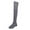 Grey, variant on Womens Over the Knee Boots, Winter Thigh High Long Boots with Square Heels, Warm Comfortable Shoes for Cold Weather