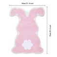 thumbnail image 3 of TIELUTT Easter Rabbit Bunny Eggshell Shaped Bunny Rug 21X29"/19X25'' Non Washable Welcome Door Mat Cute Blanket Hand Knitted Blanket Blanket Throws under 20 Small Area Rug Winter Throw Blanket, 3 of 6