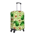 thumbnail image 3 of Fotbe Avocado Green Striped Luggage Cover Protector,Suitcase Protector,Scratch and Dirt Resistant,Fits 18-32 Inch Luggage-Large, 3 of 9