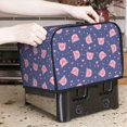 thumbnail image 2 of Toaster Cover 2 Slice, Pink Love Cute Pig Cute 2 slice Toaster Oven Cover For Kitchen Small Appliance Bread Machine Protector, Waterproof Toaster Covers 2 slice Wide Slot, 2 of 7